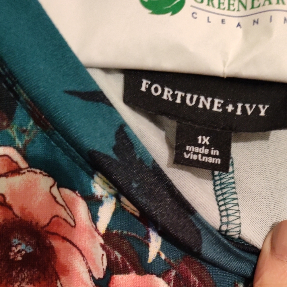 NWOT Fortune And Ivy Floral Sleeveless Dress, Knee Length - Picture 4 of 4